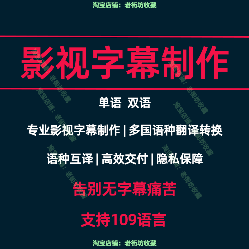 プロフェッショナルな字幕制作：単言語字幕、二言語字幕、高画質字幕、字幕なし字幕、外国語字幕制作、外国語教育・学習。