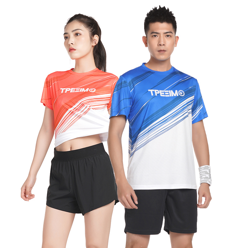 Kunli Sports Quick-Drying T-Shirt for Men and Women, Short-Sleeved, Sweat-Absorbent, Breathable, Fitness, Running and Marathon Tops