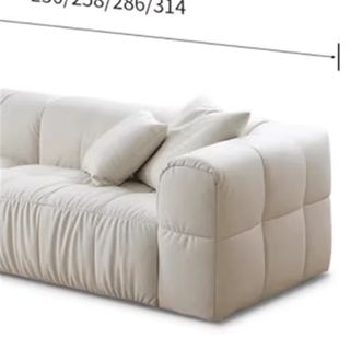 Cuero genuino italiano, piel de vaca, moderno, sencillo, pequeño apartamento, sala de estar, fila recta, tres asientos en i, bloque de tofu, pequeño apartamento, villa, sofá