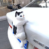 Cat Car Tail Decoration, Trunk Exterior Tail Ornament, Cute Lying Posture Doll, Motorcycle Decoration Figurine for Men