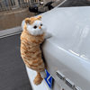 Cat Car Tail Decoration, Trunk Exterior Tail Ornament, Cute Lying Posture Doll, Motorcycle Decoration Figurine for Men