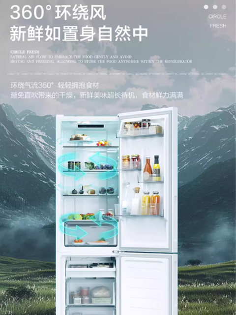 Haier Bcd-285Wghc2Dewv Two-Door Small Refrigerator for Home Use, Frost-Free, First-Class Energy Saving