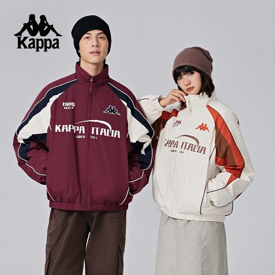 Kappa卡帕背靠背运动棉服男2024新款秋冬棉衣防寒服保暖外套女款