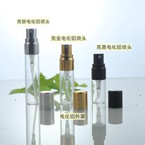 2ml transparent spray bottle l glass perfume sample bottle 5ml push pump head 10ml liquid refill travel bottle