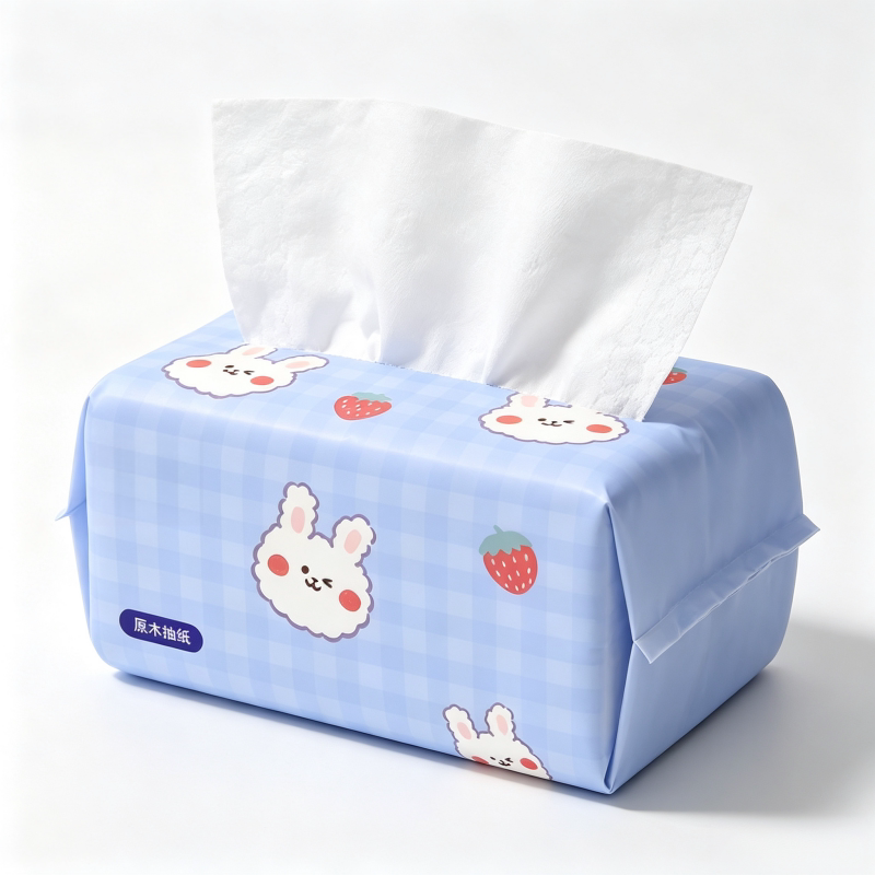 One-Cent Disposable Tissue Paper, Skin-Friendly Household Facial Tissue, Virgin Wood Pulp Sanitary Facial Tissue, Napkin Paper