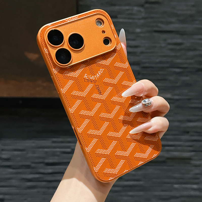 European and American Trendy Brand Phone Case with Built-In Camera Lens, Suitable for Apple 17 Pro Max, iPhone 16 Pro Max/15/14/13, Niche Anti-Drop and Anti-Slip Protective Case with a High-End Feel for Both Men and Women