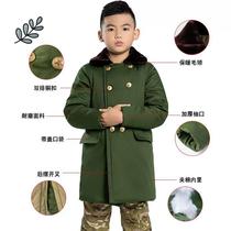Old army cotton green coat children thicken warmth net rubbish cotton cotton cotton cotton cotton sweater in winter boys