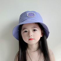 Mosaic smiling face childrens hat spring and summer baby thin quick-drying baseball cap medium and large childrens peaked cap sun protection sun visor