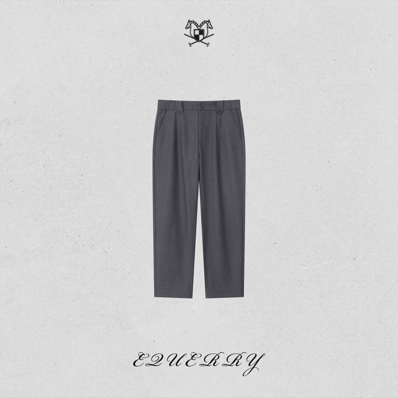 [Exclusive to Si Jie] Eq Men's Clothing Acetate Wool Blend Versatile Trousers-K674