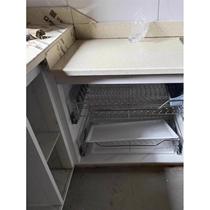 厨房灶台全套白色卡槽瓷砖橱柜立柱封边条配件砖夹厨柜铝合金材料