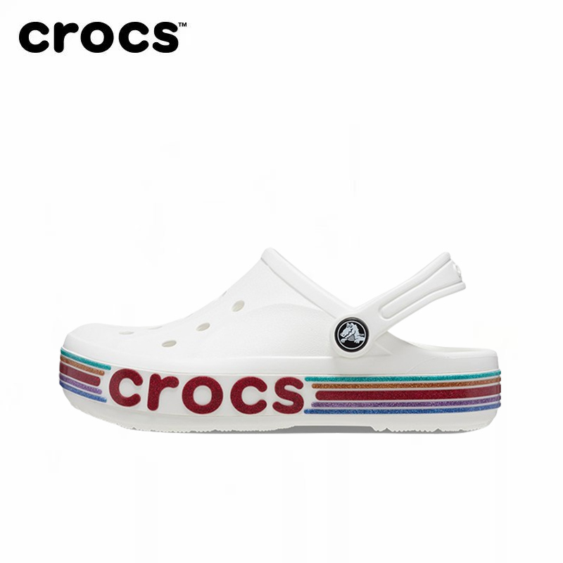 Crocs Crocs Men's and Women's Children's Shoes, New Autumn Flat Sandals, Lightweight Clogs 209731-100