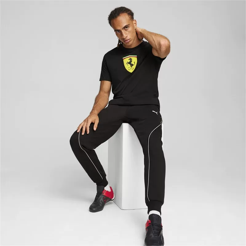 Футболка Puma, Ferrari, для мужчин и женщин, спортивная гоночная машина для отдыха, с коротким рукавом
