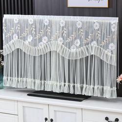 컴퓨터에 먼지 방지 덮개가없는 자수 커버 55 인치 65 인치 범용 레이스 TV