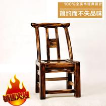 Pure solid wood chair pine wood old-fashioned chair solid wood backrest childrens dining table restaurant chair farmhouse chair shoe changing chair