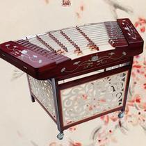 402 Yangqin musical instrument manufacturer sells special mahogany carved Yangqin and colored hardwood carved lotus Yangqin.