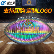 No. 9 American football standard game training rugby PU machine-stitched reflective adult rugby direct sales group purchase