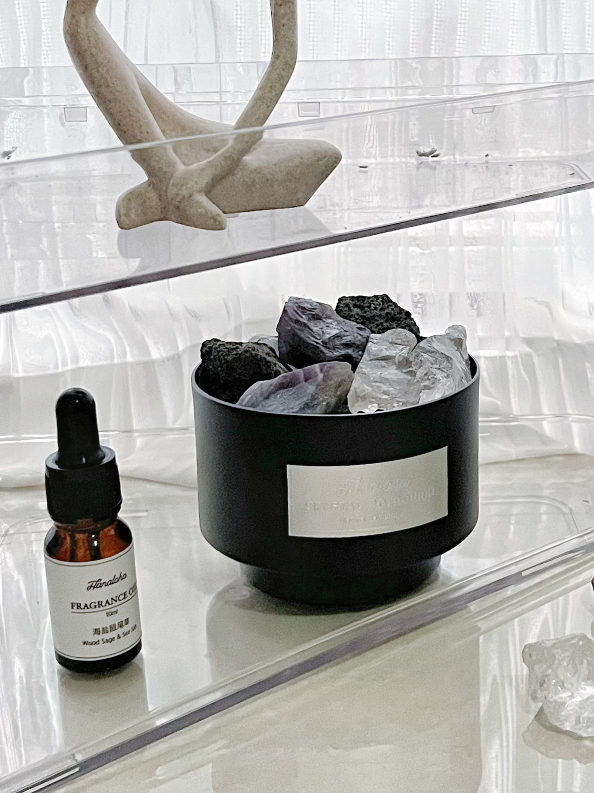MINISO蓝风铃香薰太绝了！荒野玫瑰白茶香氛摆件，闻一次就上瘾
