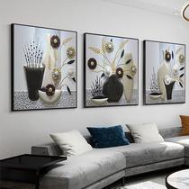 5d diamond painting 2020 new style full diamond small fresh flower masonry show triptych simple dot cross stitch living room