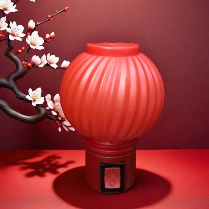 Energy-Saving Bedroom Red Lantern Led Night Light Bedside Lamp with Switch for New Year, Wedding, Housewarming, and Long-Lasting Ambiance Lighting
