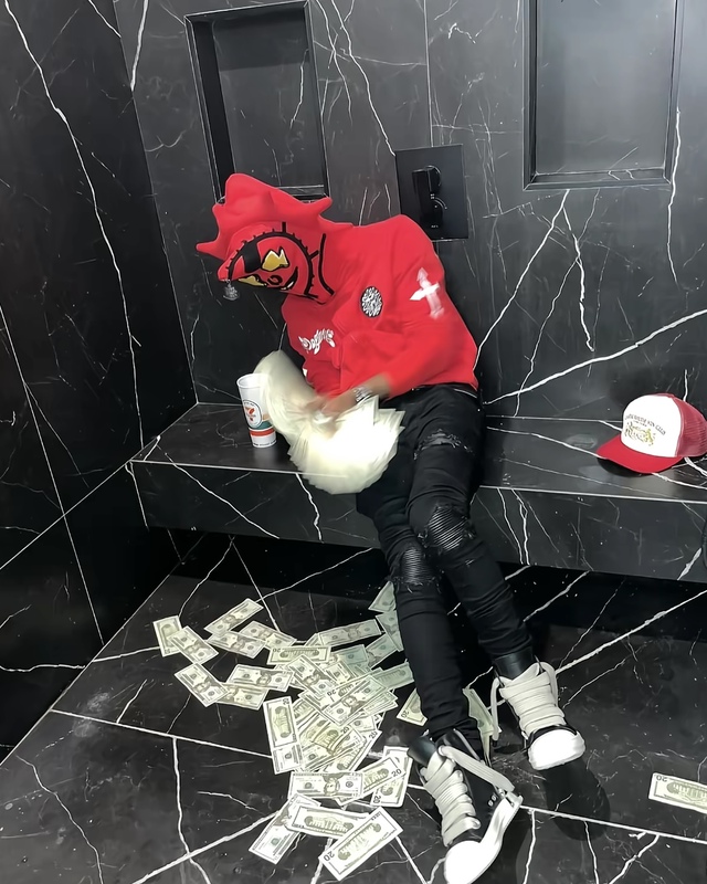 Glo Gang Zip-Up Hoodie, Same Style as European and American Celebrities, Hip-Hop, Street Casual, Loose Fit Glo Gang Zip-Up Hoodie, Same Style as European and American Celebrities, Hip-Hop, Street Casual, Loose Fit