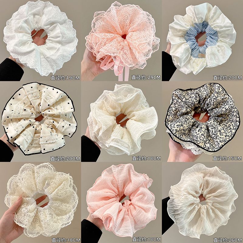 Extra-Large Hair Tie for Women 2025 New Lace Hair Accessory with a High-End Feel, Hair Rope for Tying Hair, Super Fairy-Like Hair Accessory