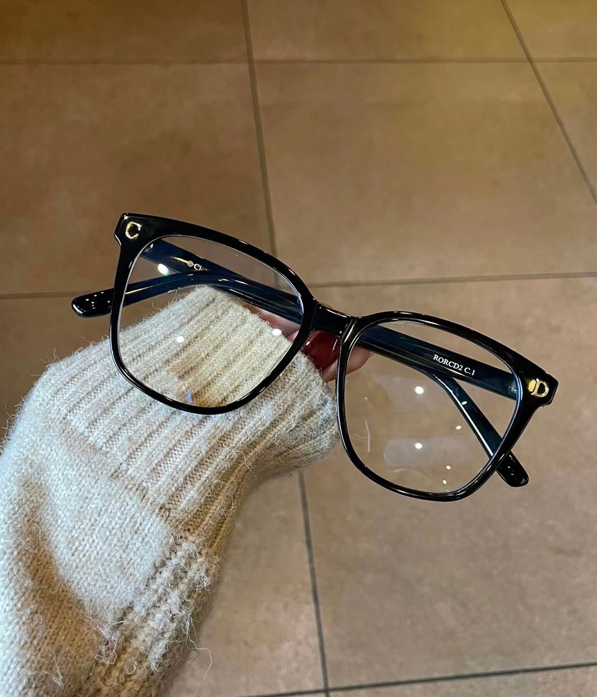 Vegan glasses cover small red book 100 lap black ultralight mesh red large frame can be matched with new blue light radiation myopia shelf-Taobao