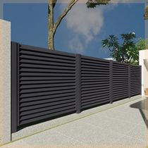 Aluminum alloy outdoor fence balcony railing aluminum art guardrail modern style Chinese iron art outdoor courtyard shutter guardrail