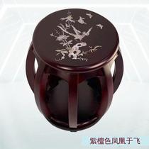 }Stools guzheng childrens guzheng round stool all solid wood floor-covered piano stool antique stool stool playing adult guzheng guzheng