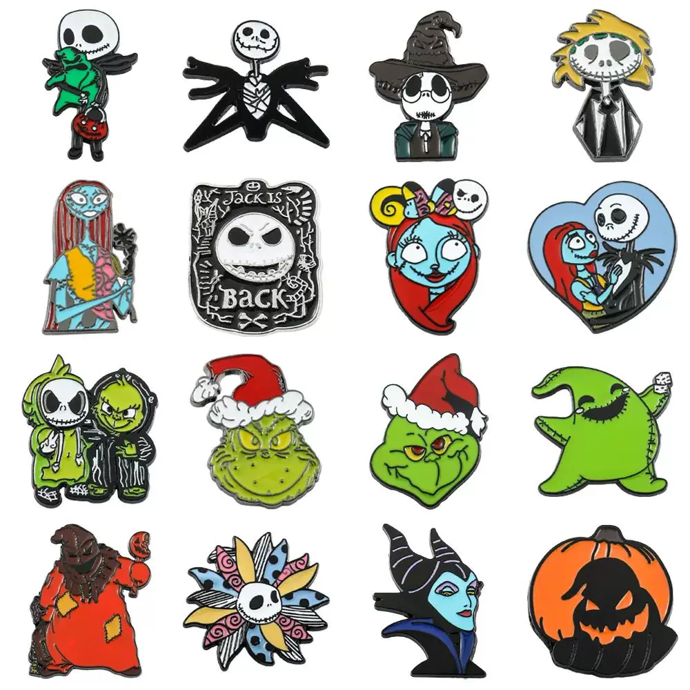Эмалевый значок по мотивам Nightmare Before Christmas от Disney