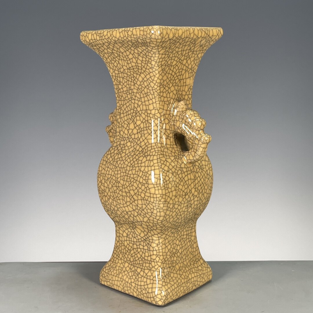 有款哥窑鹿耳瓶 南宋 哥窯貫耳瓶 – 燦禾 SANKA