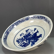 Collection of antiques antique porcelain old goods blue and white flower and bird patterns made in Xuande year of Ming Dynasty