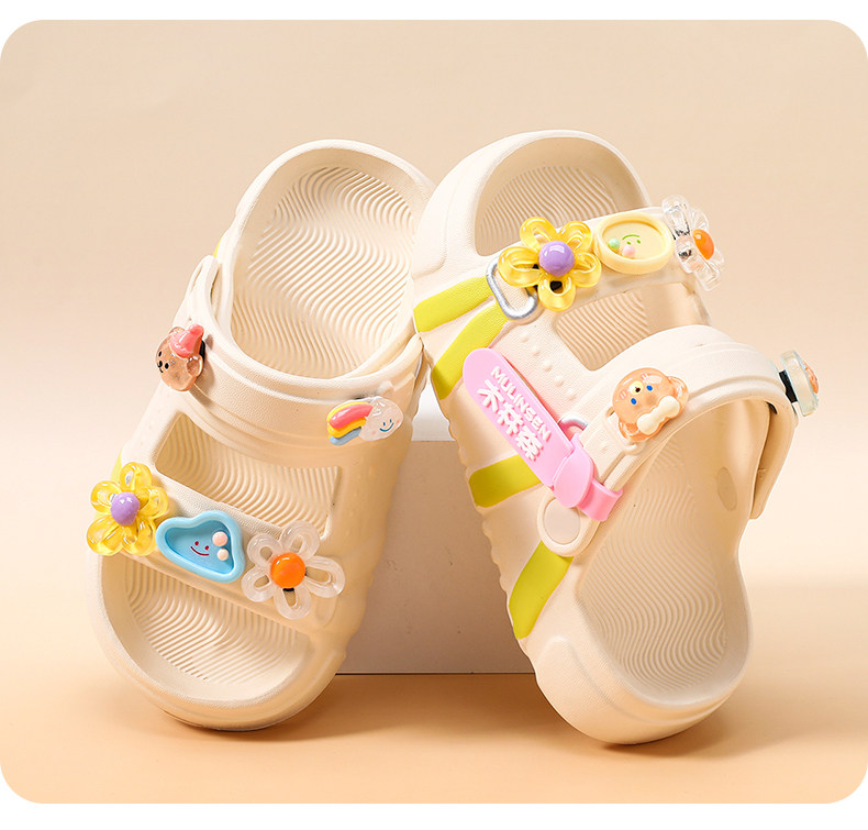 Mulinsen Girls' Sandals 2026 New Summer Children's Slippers for Older Kids, Suitable for Water, Non-Slip Girls' Sandals — 8