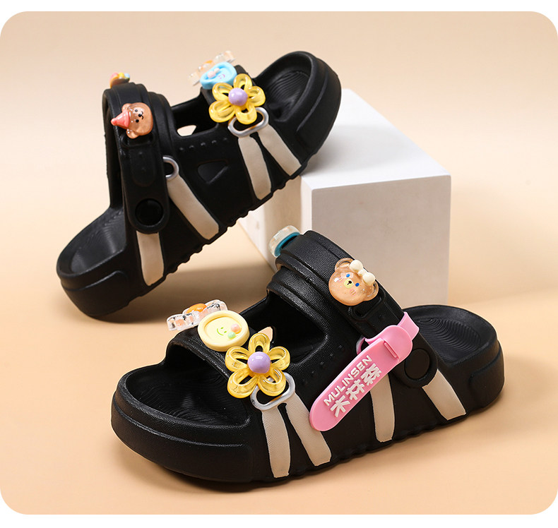 Mulinsen Girls' Sandals 2026 New Summer Children's Slippers for Older Kids, Suitable for Water, Non-Slip Girls' Sandals — 9