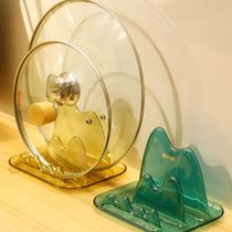 Kitchen pot lid rack storage rack countertop sitting simple pot spatula rack chopping board rack cutting board rack pot lid artifact