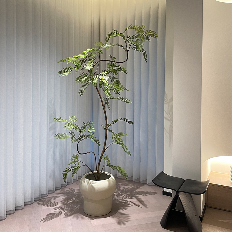 Artificial Green Plant under the Tree, Monkey-Eared Plant, Indoor Living Room, High-End Light Luxury, Simulated Tree, ins Atmosphere Tree