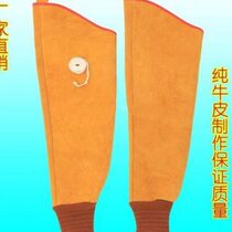 Cowhide welding arm sleeve leather sheath welding welders special anti-scalding anti-spark high-temperature and heat-insulating protective sleeves