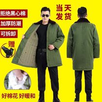Xinjiang old army troops northeast thickened medium and long winter short army big coat men and women security