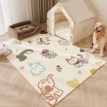 Sub-large number pad with dog waterproof cat food basin to eat special anti-slip anti-slip cat-kitty cat pet dining cushion