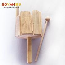 Customize early childhood loud barrel Olve percussion instrument Wooden Polyphonic Single Loud Barrel Children Toy Wooden Multi Sound Barrel