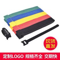 Manufacturers ready-made nylon back-to-back Velcro ties wire ties T-shaped back-to-back