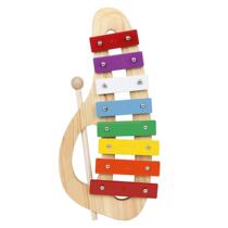 Customized Orff musical instrument portable eight-tone maple hand-knocked piano wooden piano stand early education music enlightenment play percussion