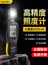 Deli high-precision illuminance meter light measurement lumen tester brightness light measurement photometer tester