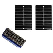 Mnemonic steel plate stainless steel upgraded to blunt titanium 2 pure titanium mnemonic plates with steel seal simple package