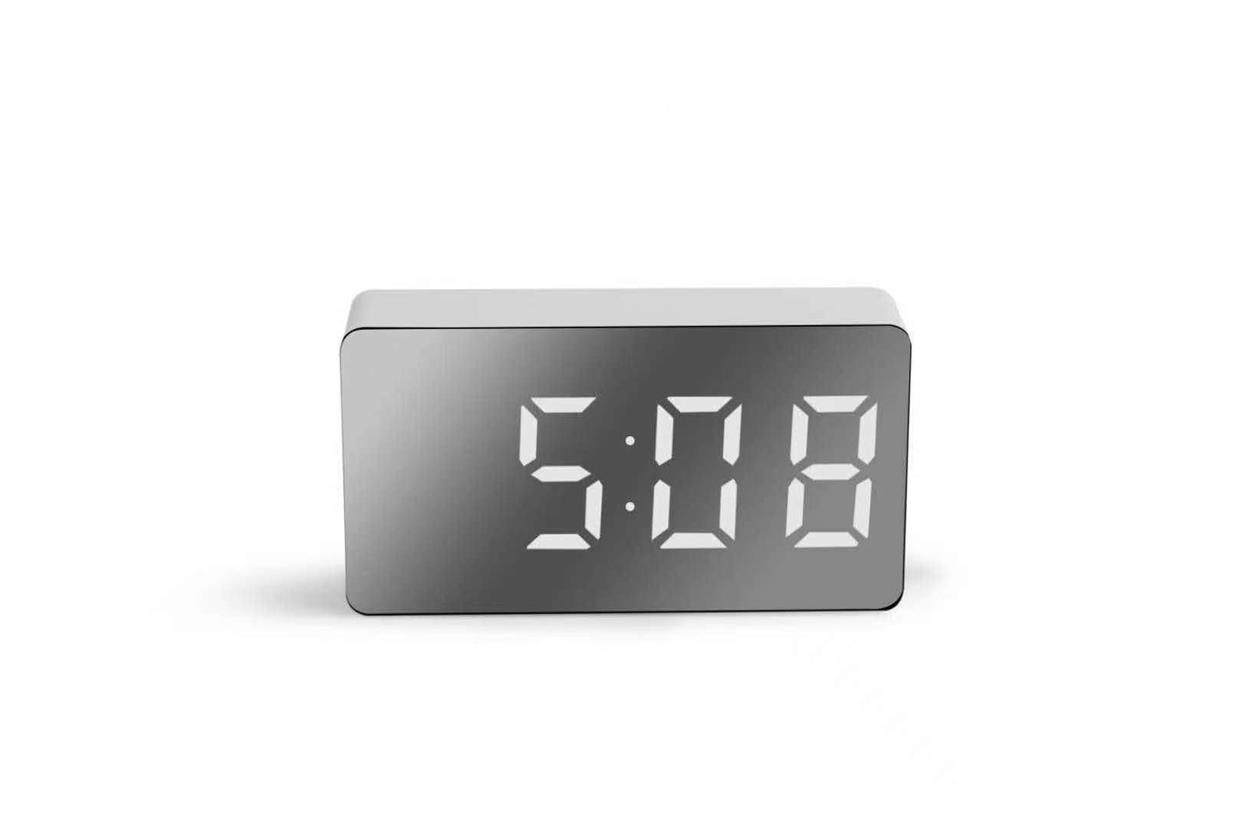 Source manufacturer Mini LED mirror clock electronic digital travel bell alarm clock mirror-Taobao