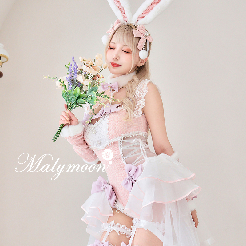 Malymoon Original Tulle Tweed Rabbit Cs25099 Animal Ears Japanese Subculture Cosplay