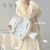 По-детски и невежественно, оригинальная плюшевая плюшевая сумка-фу из ситцевого кота от второго продавца с большим аппетитом, сумка через плечо и сумка через плечо.