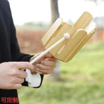 Direct selling wooden smooth and burr-free eight-note knocking tube wooden multi-sound tube Orff childrens percussion instrument custom-made
