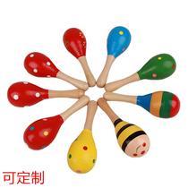 Colorful wooden small maracas Orff percussion instrument infant kindergarten children early education professional music teaching aids