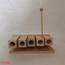 Orff musical instruments percussion instruments preschool teaching aids musical instrument accessories wooden five-note clappers customized