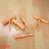 Orff childrens percussion instrument wooden color grooved large and small single-ring double-ring barrel custom-made sand barrel